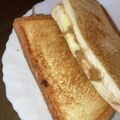 コバミツ's cooksnap of when they made 材料３っつ♡なめたけチーズトースト♪.