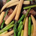 鶏皮坊主's cooksnap of when they made ✿バター醤油 アスパラとヤングコーン✿.
