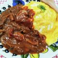 在宅勤務のおじさん's cooksnap of when they made オムハヤシ☆ハヤシライスリメイク料理.