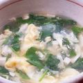 クックG1CG0C☆'s cooksnap of when they made 三つ葉と豆腐のかきたま汁.