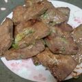 まゆみきママ's cooksnap of when they made 臭みはないよ☆牛レバーの塩麹炒め♪～♪.