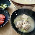 ようぷりん's cooksnap of when they made お鍋に美味しい◆鶏のつみれ◆.