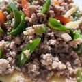 ☆chocola's cooksnap of when they made ひき肉で節約♪チンジャオロース.