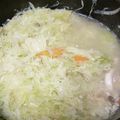ようことはなこ's cooksnap of when they made しんなり美味♡千切キャベツの塩にんにく鍋.