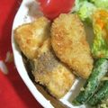 mmameco's cooksnap of when they made さくっと美味しい！カジキフライ♪.