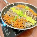 Superlittleboo's cooksnap of when they made ホットプレートで作る瓦そば.