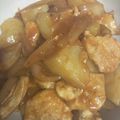 snow012's cooksnap of when they made むね肉とじゃが芋のケチャプ煮♪.