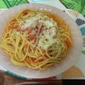 よっしきっち's cooksnap of when they made 至福のベーコンとトマトのレンチンパスタ.