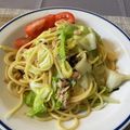 くじら食堂's cooksnap of when they made キャベツとツナと塩昆布パスタ.