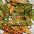 ヨシヨッシー's cooksnap of when they made お弁当に☆ちくわと絹さやのカレーマヨ炒め.