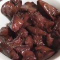 上白山's cooksnap of when they made 鶏レバーの甘辛煮.