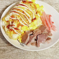 さくらん餅's cooksnap of when they made キャベツともやしの簡単とんぺい焼き風.