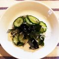 らふぁえるママ☆'s cooksnap of when they made ☆きゅうり・わかめ・しらすの酢の物☆.