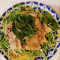 ばとん's cooksnap of when they made 五右衛門風 豚しゃぶと水菜の和風パスタ☆.