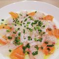 ナツ☆ママ's cooksnap of when they made お皿で完成！サーモンのカルパッチョ.