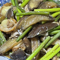 ★なみ☆'s cooksnap of when they made なすとにんにくの芽、豚肉の中華風炒め.