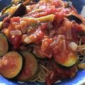 ★なみ☆'s cooksnap of when they made 茄子とズッキーニのベーコントマトパスタ。.
