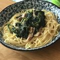 ★なみ☆'s cooksnap of when they made ✿豚肉とほうれん草の塩バターパスタ✿.