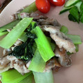 おもぴ。's cooksnap of when they made つるんつるん＊豚こまと青梗菜の塩炒め.