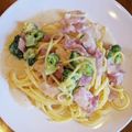 くっきもん's cooksnap of when they made ベーコンとブロッコリーのクリームパスタ.