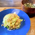 momoetsu's cooksnap of when they made チャーシューレタス炒飯.