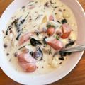 メイプルママ☆'s cooksnap of when they made ほうれん草とウィンナーのクリーム煮.