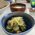 四谷わかば's cooksnap of when they made 簡単！うざく　（鰻ときゅうりの酢の物）.