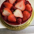 ★MaBoU☆'s cooksnap of when they made ＊冷凍ラズベリーでレアチーズケーキ＊.