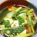ジョングレ's cooksnap of when they made 減塩！木綿豆腐と小松菜の澄まし汁.