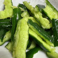 りんむー５５'s cooksnap of when they made たたきキュウリの旨塩ラー油和え.