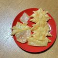 にこにこもきゅ's cooksnap of when they made 皮だけ！おつまみ風〜兜のミニ春巻き♪.