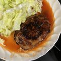 クック49L4Ho☆'s cooksnap of when they made ケチャップ１：１ソースのデミハンバーグ.