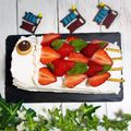 monchan♪♪'s cooksnap of when they made 簡単☆こどもの日☆鯉のぼりロールケーキ.
