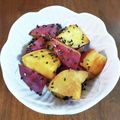ペキのリリー's cooksnap of when they made レンジで5分！さつまいもの甘辛♡.