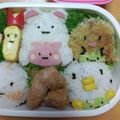 えみママ台所's cooksnap of when they made 簡単キャラ弁♡すみっコぐらしのしろくま.