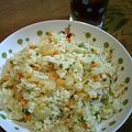 kumemama's cooksnap of when they made 下宿生応援レシピ！えびピラフ☆.