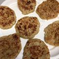 e.kinako's cooksnap of when they made 離乳食★オートミールとバナナの豆腐お焼き.