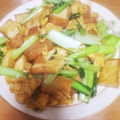 堕天使HK1007's cooksnap of when they made 厚揚げと小松菜のオイスターソース炒め.