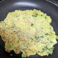 ここあおらぶ's cooksnap of when they made 絶品タレと♡小松菜とニラのチーズチヂミ.