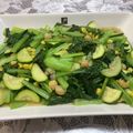クック1FK0QL☆'s cooksnap of when they made ズッキーニと小松菜の大豆入り炒め.