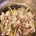 サヤモグ's cooksnap of when they made ウドと豚バラ肉の味噌炒め*.