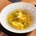 UOYOSHI84's cooksnap of when they made ねぎと卵のお吸い物（スープ）.