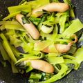 クックQ8J9L8☆'s cooksnap of when they made 茎レタス炒め.