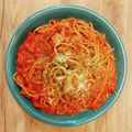 neko＊and…'s cooksnap of when they made フライパン1つで完成☆トマト・ツナパスタ.