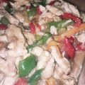 azusajapan's cooksnap of when they made ☆簡単☆鶏むね彩り青椒肉絲.