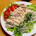 ルぴあ's cooksnap of when they made 鶏もも肉で作る　茹で鶏.