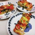 ほのそすママ's cooksnap of when they made パンの耳活用　キッシュ　朝ご飯(^o^).