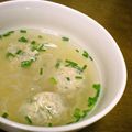 nobnob626's cooksnap of when they made 残った餃子のたねで＊白湯春雨スープ＊.