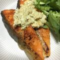 ＊chobi＊'s cooksnap of when they made ジェノバタルタルソースの鮭のムニエル.