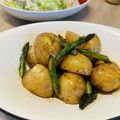 ポコ子☆29乃お台どこ's cooksnap of when they made 新じゃがとアスパラのバター醤油炒め.